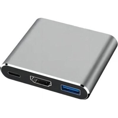 MicroConnect USB-C hub to USB 3.0, HDMI (USB-C, 1 Port), Dockingstation + USB Hub, Weiss MicroConnect USB-C hub to USB 3.0, HDMI (USB-C, 1 Port), Dockingstation + USB Hub, Weiss