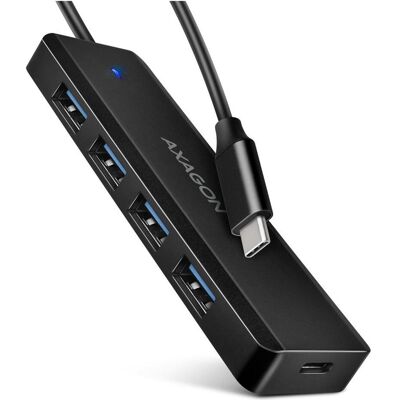 Axagon HUE-C1C 4-Port-5-Gbit (USB-C, 4 Ports), Dockingstation + USB Hub, Schwarz Axagon HUE-C1C 4-Port-5-Gbit (USB-C, 4 Ports), Dockingstation + USB Hub, Schwarz
