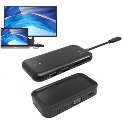 SiGN USB-C Hub + Bluetooth Receiver 10W, 1080P - Black, Netzwerkkabel SiGN USB-C Hub + Bluetooth Receiver 10W, 1080P - Black, Netzwerkkabel