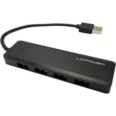 LC-Power LC-HUB-U3-4-V2 (USB-C, 5 Ports), Dockingstation + USB Hub, Schwarz LC-Power LC-HUB-U3-4-V2 (USB-C, 5 Ports), Dockingstation + USB Hub, Schwarz