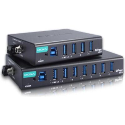 Moxa UPORT 407-T W/O ADAPTER - Industrieller USB-Hub mit 7 Anschlüssen, ohne Adapter,-40 bis 85 °C, Data Converter Moxa UPORT 407-T W/O ADAPTER - Industrieller USB-Hub mit 7 Anschlüssen, ohne Adapter,-40 bis 85 °C, Data Converter