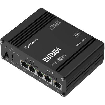 Teltonika RUTM54, Router, Schwarz Teltonika RUTM54, Router, Schwarz