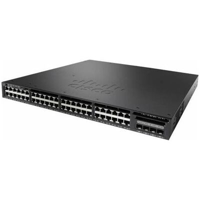 Cisco Systems CATALYST3650 48PORTDATA4X1G UPLINLANBASE REMANUFACTURED (48 Ports), Netzwerk Switch, Schwarz Cisco Systems CATALYST3650 48PORTDATA4X1G UPLINLANBASE REMANUFACTURED (48 Ports), Netzwerk Switch, Schwarz