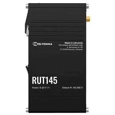 Teltonika RUT145 Industrie-Router mit RS485, Router, Schwarz Teltonika RUT145 Industrie-Router mit RS485, Router, Schwarz