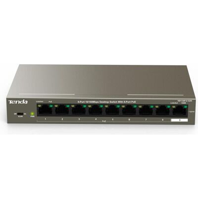 Tenda TEF1109P (9 Ports), Netzwerk Switch, Silber Tenda TEF1109P (9 Ports), Netzwerk Switch, Silber