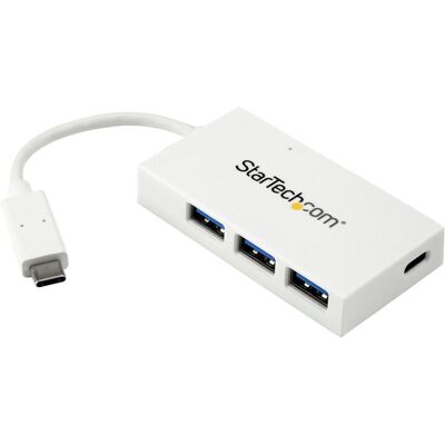 StarTech USB-C HUB 4 PORT (USB-C, 4 Ports), Dockingstation + USB Hub, Weiss StarTech USB-C HUB 4 PORT (USB-C, 4 Ports), Dockingstation + USB Hub, Weiss