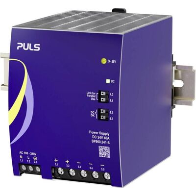 PULS, Systemstromversorgung, SP960.241-S Hutschienen-Netzteil (DIN-Rail) 24 V/DC 40 A 960 W Anzahl Ausg PULS, Systemstromversorgung, SP960.241-S Hutschienen-Netzteil (DIN-Rail) 24 V/DC 40 A 960 W Anzahl Ausg