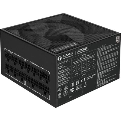 Lian-Li SX Series 80 PLUS Platinum Netzteil, vollmodular, PCIe 5.1, ATX 3.1 - 1.000 Watt, schwarz (1000 W), PC Netzteil, Schwarz Lian-Li SX Series 80 PLUS Platinum Netzteil, vollmodular, PCIe 5.1, ATX 3.1 - 1.000 Watt, schwarz (1000 W), PC Netzteil, Schwarz