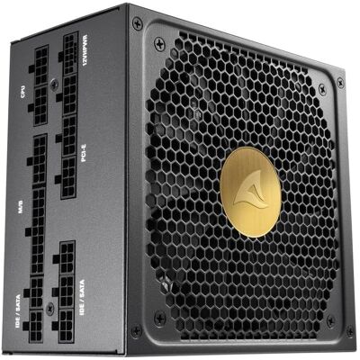 Sharkoon REBEL P30 Gold 1000W ATX3.0 (schwarz, 4x PCIe, Kabel-Management, 1000 Watt) (1000 W), PC Netzteil, Schwarz Sharkoon REBEL P30 Gold 1000W ATX3.0 (schwarz, 4x PCIe, Kabel-Management, 1000 Watt) (1000 W), PC Netzteil, Schwarz