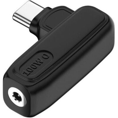PowerGuard L-Shape DC 2.5 x 0.7 mm auf USB-C Ladeadapter PD 100W (100 W), Notebook Netzteil, Schwarz PowerGuard L-Shape DC 2.5 x 0.7 mm auf USB-C Ladeadapter PD 100W (100 W), Notebook Netzteil, Schwarz