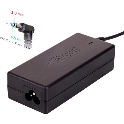 Akyga AK-ND-58 - Notebook - Indoor - 100-250 V - 55 +/- 5 Hz - 65 W - 19.5 V (65 W), Notebook Netzteil, Schwarz Akyga AK-ND-58 - Notebook - Indoor - 100-250 V - 55 +/- 5 Hz - 65 W - 19.5 V (65 W), Notebook Netzteil, Schwarz