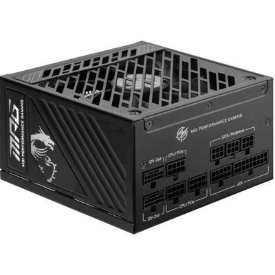 MSI MPG A850GS (850 W), PC Netzteil, Schwarz MSI MPG A850GS (850 W), PC Netzteil, Schwarz