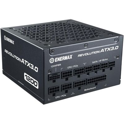 Enermax REVOLUTION ATX3.0 Enthusiast Gaming Streaming ATX PSU 1000W 80Plus Gold PCIe 5.0 Ready Voll- (1000 W), PC Netzteil, Schwarz Enermax REVOLUTION ATX3.0 Enthusiast Gaming Streaming ATX PSU 1000W 80Plus Gold PCIe 5.0 Ready Voll- (1000 W), PC Netzteil, Schwarz