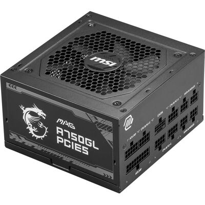 MSI MAG A750GL PCIE5 (750 W), PC Netzteil, Schwarz MSI MAG A750GL PCIE5 (750 W), PC Netzteil, Schwarz
