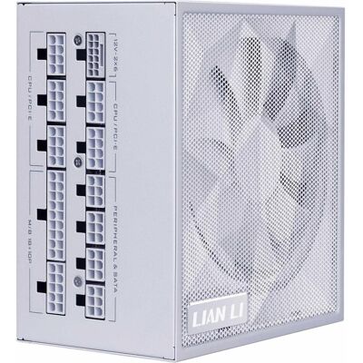 Lian-Li SX Series 80 PLUS Platinum Netzteil, vollmodular, PCIe 5.1, ATX 3.1 - 1.200 Watt, weiss (1200 W), PC Netzteil, Weiss Lian-Li SX Series 80 PLUS Platinum Netzteil, vollmodular, PCIe 5.1, ATX 3.1 - 1.200 Watt, weiss (1200 W), PC Netzteil, Weiss