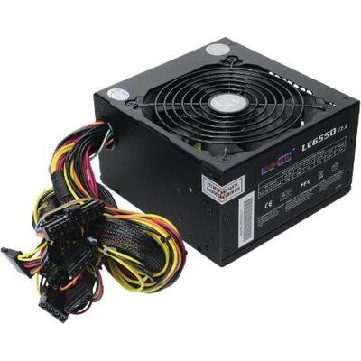 LC-Power SuperSilent Black-Edition 6550 (550 W), PC Netzteil, Schwarz LC-Power SuperSilent Black-Edition 6550 (550 W), PC Netzteil, Schwarz