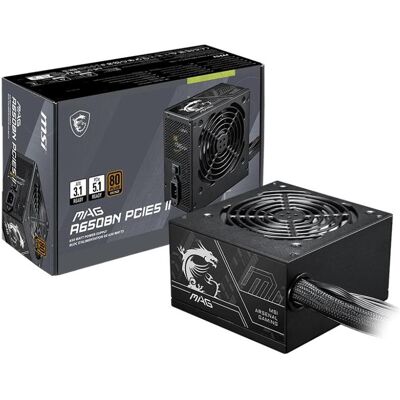 MSI MAG A650BN PCIE5 II (650 W), PC Netzteil, Schwarz MSI MAG A650BN PCIE5 II (650 W), PC Netzteil, Schwarz