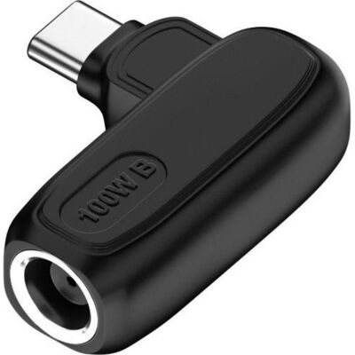 PowerGuard L-Shape DC 7.4 x 5.0 / 0.6 mm auf USB-C Ladeadapter PD 100W (100 W), Notebook Netzteil, Schwarz PowerGuard L-Shape DC 7.4 x 5.0 / 0.6 mm auf USB-C Ladeadapter PD 100W (100 W), Notebook Netzteil, Schwarz