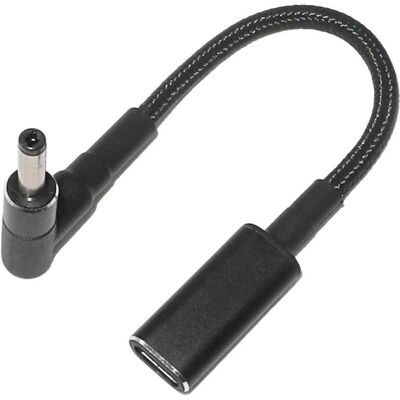 PowerGuard USB-C Notebook PD Fast Charge 10cm DC Barrel (4.0 x 1.7 mm) (100 W), Notebook Netzteil, Schwarz PowerGuard USB-C Notebook PD Fast Charge 10cm DC Barrel (4.0 x 1.7 mm) (100 W), Notebook Netzteil, Schwarz