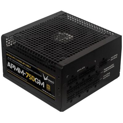 Formula Tápegység 750W - APMM-750GM (80 Plus Gold, ATX3.1/PCIe 5.1, Aktív PFC, 14cm, Full Moduláris) (750 W), PC Netzteil, Schwarz Formula Tápegység 750W - APMM-750GM (80 Plus Gold, ATX3.1/PCIe 5.1, Aktív PFC, 14cm, Full Moduláris) (750 W), PC Netzteil, Schwarz