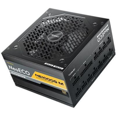 Antec Netzteil NE1000G M EC ATX3.0 Modular (1000W) 80+ Gold retail (1000 W), PC Netzteil, Schwarz Antec Netzteil NE1000G M EC ATX3.0 Modular (1000W) 80+ Gold retail (1000 W), PC Netzteil, Schwarz