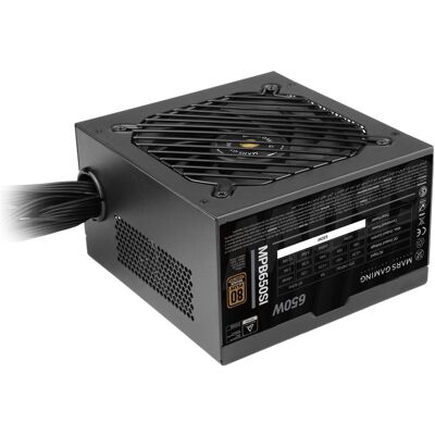Mars Gaming MPB650SI (650 W), PC Netzteil, Schwarz Mars Gaming MPB650SI (650 W), PC Netzteil, Schwarz