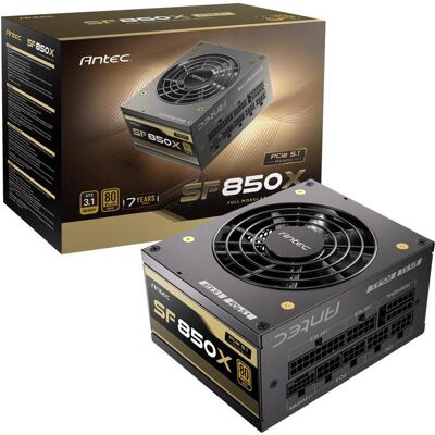 Antec Netzteil SF 850X SFX4.1 Modular (850W) 80+ Gold retail (850 W), PC Netzteil, Schwarz Antec Netzteil SF 850X SFX4.1 Modular (850W) 80+ Gold retail (850 W), PC Netzteil, Schwarz