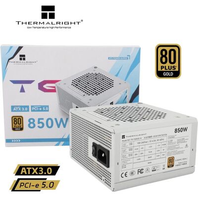 Thermalright TG S (Non-Modular) Weiss mit RGB LED-Beleuchtung - Netzteile - 850 Watt - 120 mm - 80 Plus Gold zert (850 W), PC Netzteil, Weiss Thermalright TG S (Non-Modular) Weiss mit RGB LED-Beleuchtung - Netzteile - 850 Watt - 120 mm - 80 Plus Gold zert (850 W), PC Netzteil, Weiss