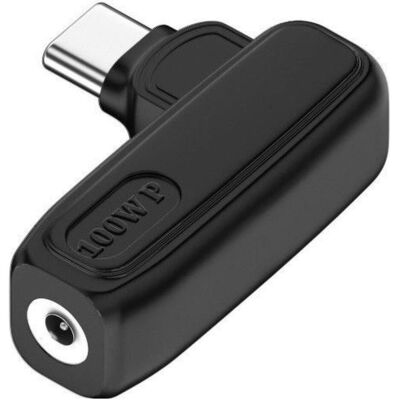 PowerGuard L-Shape DC 3.0 x 1.1 mm auf USB-C Ladeadapter PD 100W (100 W), Notebook Netzteil, Schwarz PowerGuard L-Shape DC 3.0 x 1.1 mm auf USB-C Ladeadapter PD 100W (100 W), Notebook Netzteil, Schwarz