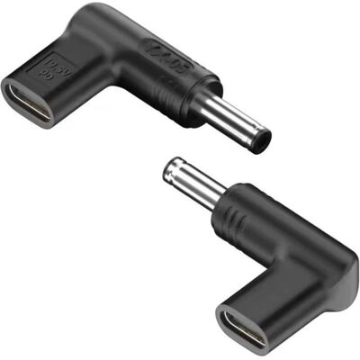PowerGuard L-Shape USB-C auf DC 5.5 x 2.1 mm Ladeadapter PD 19.5V 100W (100 W), Notebook Netzteil, Schwarz PowerGuard L-Shape USB-C auf DC 5.5 x 2.1 mm Ladeadapter PD 19.5V 100W (100 W), Notebook Netzteil, Schwarz