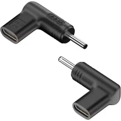 PowerGuard L-Shape USB-C auf DC 3.5 x 1.35 mm Ladeadapter PD 19.5V 100W (100 W), Notebook Netzteil, Schwarz PowerGuard L-Shape USB-C auf DC 3.5 x 1.35 mm Ladeadapter PD 19.5V 100W (100 W), Notebook Netzteil, Schwarz
