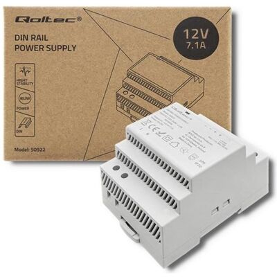 Qoltec DIN-Schienen-Netzteil 85 2 W 12V 7 1 A Grau (85.20 W), PC Netzteil, Grau Qoltec DIN-Schienen-Netzteil 85 2 W 12V 7 1 A Grau (85.20 W), PC Netzteil, Grau