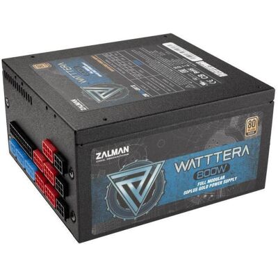 Zalman ZM800-EBTII WATTTERA, 800 Watt 80 PLUS GOLD PSU, EU, Full Modular, Active PFC wi (800 W), PC Netzteil, Schwarz Zalman ZM800-EBTII WATTTERA, 800 Watt 80 PLUS GOLD PSU, EU, Full Modular, Active PFC wi (800 W), PC Netzteil, Schwarz