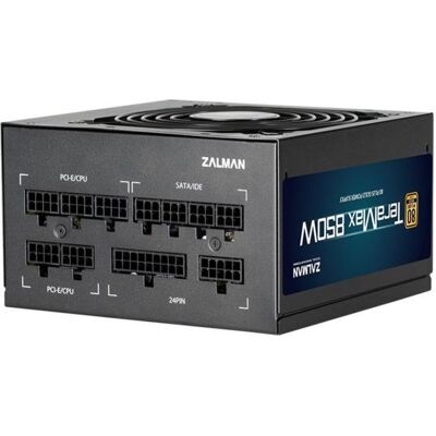 Zalman ZM850-TMX TerraMax 80 PLUS GOLD PSU 850W/Full-modular 99.9% Active PFC/Single (850 W), PC Netzteil, Schwarz Zalman ZM850-TMX TerraMax 80 PLUS GOLD PSU 850W/Full-modular 99.9% Active PFC/Single (850 W), PC Netzteil, Schwarz