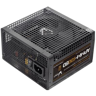Formula Tápegység 500W - APMM-500BD (80 Plus Bronze, ATX3.1/PCIe 5.1, Aktív PFC, 12cm) (500 W), PC Netzteil, Bronze Formula Tápegység 500W - APMM-500BD (80 Plus Bronze, ATX3.1/PCIe 5.1, Aktív PFC, 12cm) (500 W), PC Netzteil, Bronze