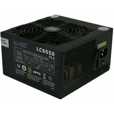 LC-Power SuperSilent Black-Edition 6550 (550 W), PC Netzteil, Schwarz LC-Power SuperSilent Black-Edition 6550 (550 W), PC Netzteil, Schwarz