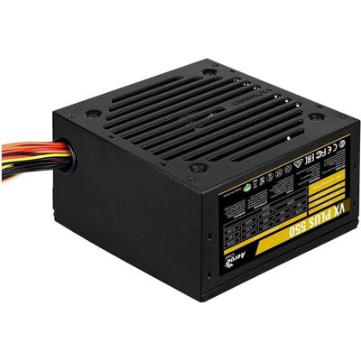 Aerocool PGS VX-550PLUS AEROVX-550PLUS Netzteil (550 W, aktiv, 120 mm) (550 W), PC Netzteil, Schwarz Aerocool PGS VX-550PLUS AEROVX-550PLUS Netzteil (550 W, aktiv, 120 mm) (550 W), PC Netzteil, Schwarz