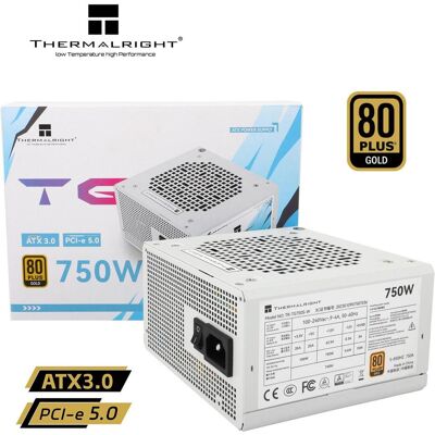 Thermalright TG S (Non-Modular) Weiss mit RGB LED-Beleuchtung - Netzteile - 750 Watt - 120 mm - 80 Plus Gold zert (750 W), PC Netzteil, Weiss Thermalright TG S (Non-Modular) Weiss mit RGB LED-Beleuchtung - Netzteile - 750 Watt - 120 mm - 80 Plus Gold zert (750 W), PC Netzteil, Weiss
