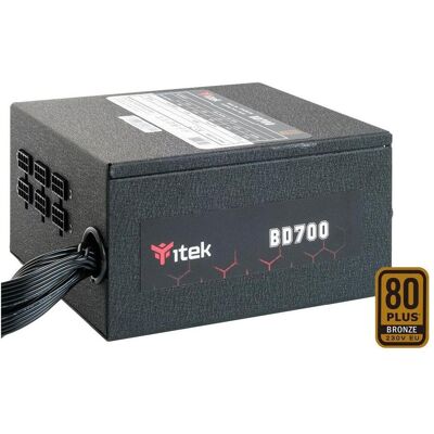 Itek Alimentation ATX compatible BD700 - 700W (700 W), PC Netzteil, Schwarz Itek Alimentation ATX compatible BD700 - 700W (700 W), PC Netzteil, Schwarz