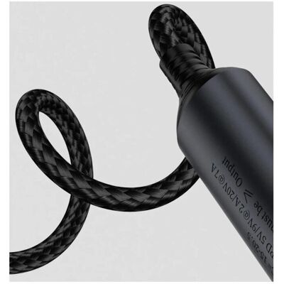 PowerGuard DC-Charge55x21 DC Barrel Round Plug 5.5 x 2.1mm to USB-C Charge Adapter 140W (140 W), Notebook Netzteil, Grau, Schwarz PowerGuard DC-Charge55x21 DC Barrel Round Plug 5.5 x 2.1mm to USB-C Charge Adapter 140W (140 W), Notebook Netzteil, Grau, Schwarz