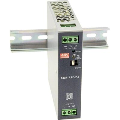 Mean Well, Systemstromversorgung, MW XDR-75E-36 Hutschienen-Netzteil (DIN-Rail) 36 V 2.1 A 75.6 W Inh Mean Well, Systemstromversorgung, MW XDR-75E-36 Hutschienen-Netzteil (DIN-Rail) 36 V 2.1 A 75.6 W Inh
