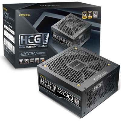 Antec Netzteil HCG 1200 PRO P EC ATX3.1 Modular 80+ Platin retail (1200 W), PC Netzteil, Schwarz Antec Netzteil HCG 1200 PRO P EC ATX3.1 Modular 80+ Platin retail (1200 W), PC Netzteil, Schwarz