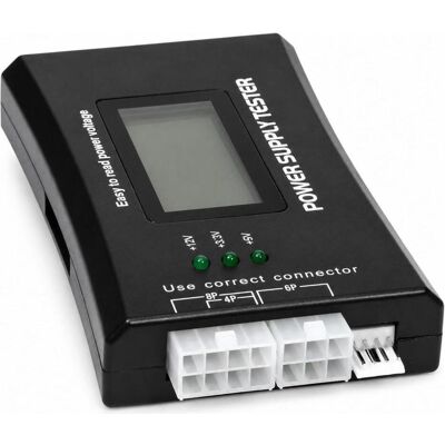 PowerGuard Digital ATX Power Supply Tester with LCD Display (20 pin ATX, 24 pin ATX, 4 pin CPU, 6 pin PCI-Express, Floppy, SATA), Interne Kabel (PC) PowerGuard Digital ATX Power Supply Tester with LCD Display (20 pin ATX, 24 pin ATX, 4 pin CPU, 6 pin PCI-Express, Floppy, SATA), Interne Kabel (PC)