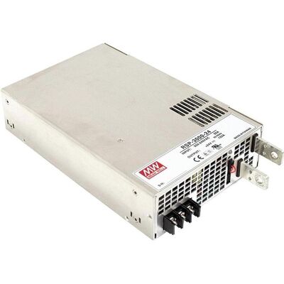 MeanWell, Spannungswandler, MEAN WELL RSP-3000-12, 2400 W, 180 - 264 V, 47 - 63 Hz, Aktiv, 10 ms, 87,5% MeanWell, Spannungswandler, MEAN WELL RSP-3000-12, 2400 W, 180 - 264 V, 47 - 63 Hz, Aktiv, 10 ms, 87,5%