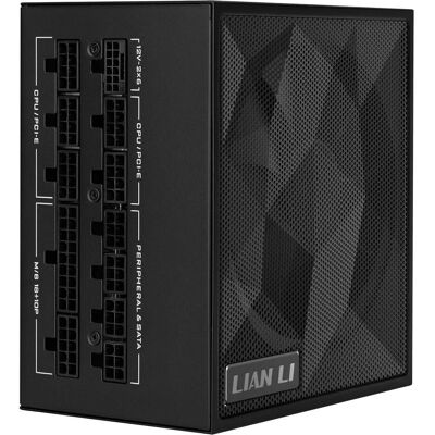 Lian-Li SX Series 80 PLUS Platinum Netzteil, vollmodular, PCIe 5.1, ATX 3.1 - 850 Watt, schwarz (850 W), PC Netzteil, Schwarz Lian-Li SX Series 80 PLUS Platinum Netzteil, vollmodular, PCIe 5.1, ATX 3.1 - 850 Watt, schwarz (850 W), PC Netzteil, Schwarz