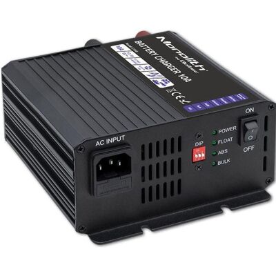 Qoltec Inteligentna ładowarka Monolith do akumulatorów LiFePO4 AGM GEL SLA 10A 12V, PC Netzteil, Schwarz Qoltec Inteligentna ładowarka Monolith do akumulatorów LiFePO4 AGM GEL SLA 10A 12V, PC Netzteil, Schwarz