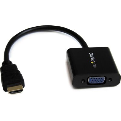 StarTech HDMI To VGA Adapter Converter (HDMI, 24.50 cm), Data + Video Adapter, Schwarz StarTech HDMI To VGA Adapter Converter (HDMI, 24.50 cm), Data + Video Adapter, Schwarz