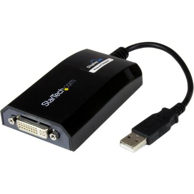 StarTech USB To Dvi Adapter Card (USB-A, 5.50 cm), Data + Video Adapter, Schwarz StarTech USB To Dvi Adapter Card (USB-A, 5.50 cm), Data + Video Adapter, Schwarz