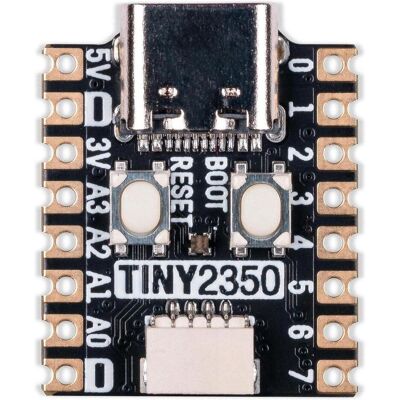 Pimoroni Tiny 2350, RP2350A Dual Arm Cortex M33 150MHz, 4MB Flash, USB C, 12 IO Pins, 3V-5.5V, Entwicklungsboard + Kit Pimoroni Tiny 2350, RP2350A Dual Arm Cortex M33 150MHz, 4MB Flash, USB C, 12 IO Pins, 3V-5.5V, Entwicklungsboard + Kit