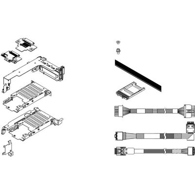 IBM ISG ThinkSystem SR650 V3 7mm RAID B540p-2HS SATA/NVMe Enablement Kit, Server Zubehör IBM ISG ThinkSystem SR650 V3 7mm RAID B540p-2HS SATA/NVMe Enablement Kit, Server Zubehör